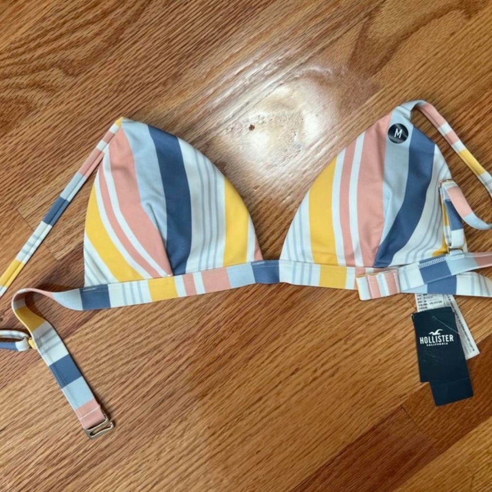 Hollister Striped Bikini Top